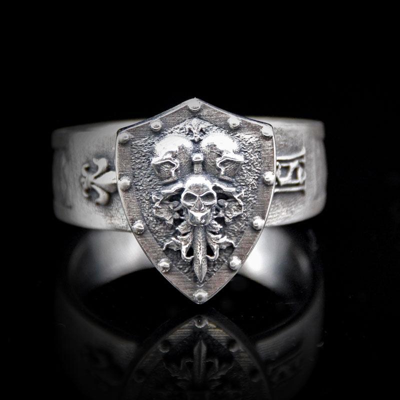 "Knights of Death" Signet Ring - Two Saints Tactical