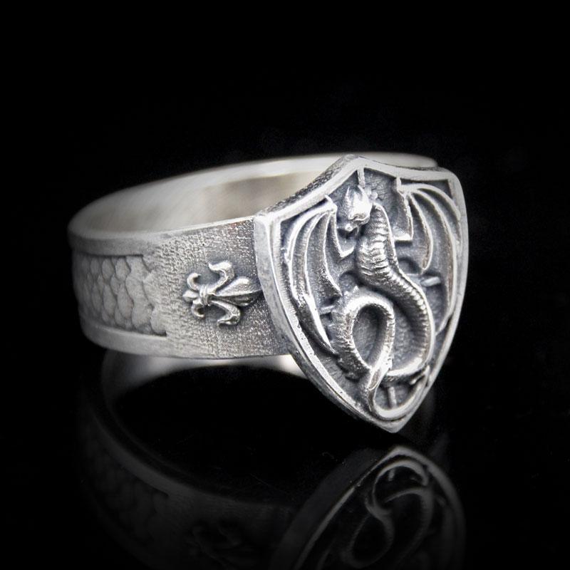 "House of Dragon" Signet Ring - Two Saints Tactical