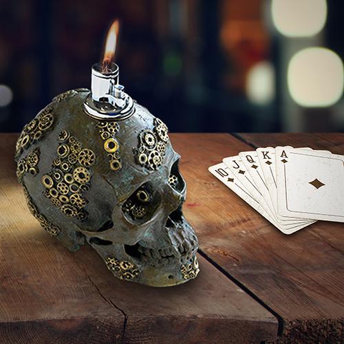 "The Gear Skull" Table Lighter - Two Saints Tactical