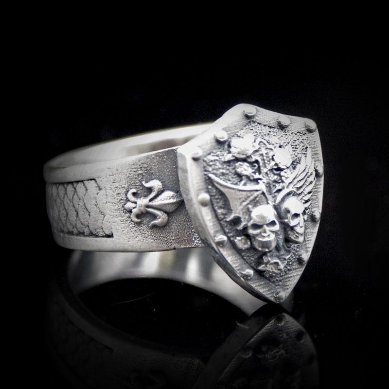 "Heaven & Hell" Signet Ring - Two Saints Tactical