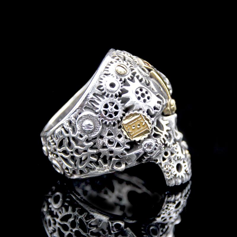 skull ring gear silver 3