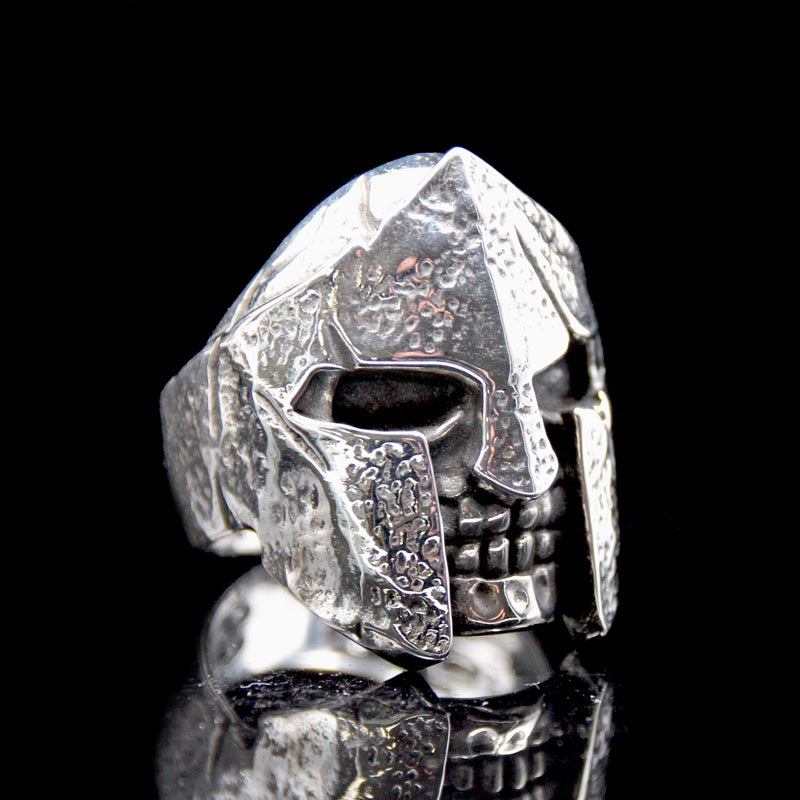 The Spartan Skull Ring silver
