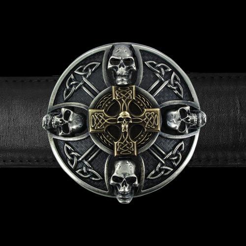Boucle de ceinture "Skull Celtic Cross" - Two Saints Tactical