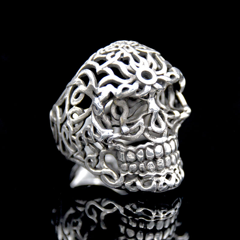The Celt Skull Ring silver