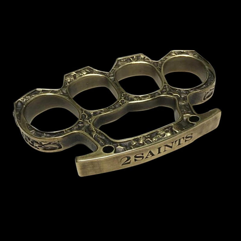 Traditional Gothic Brass Knuckle Paper Weight Black