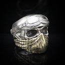 The Biker Skull Ring silver