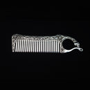 "Skull & Fleur-de-lis" Silver comb - Two Saints Tactical