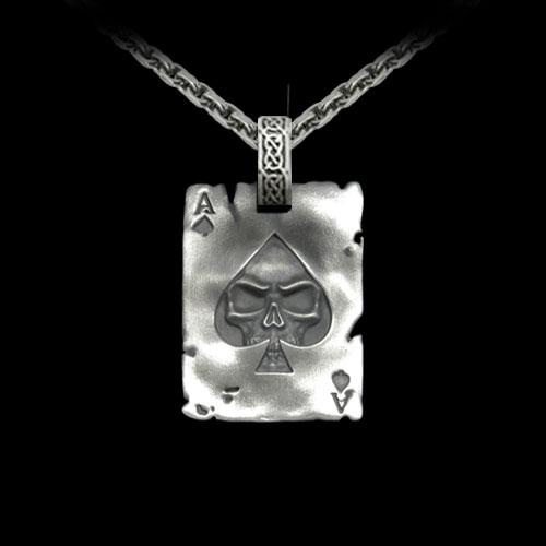 "Card Ace of Spade" Pendant - Two Saints Tactical