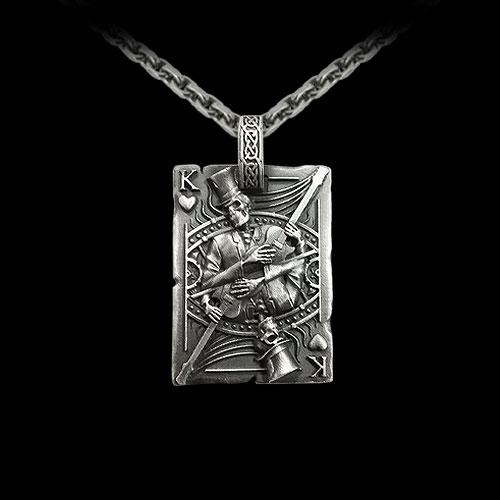 "Card King of Heart" Pendant - Two Saints Tactical