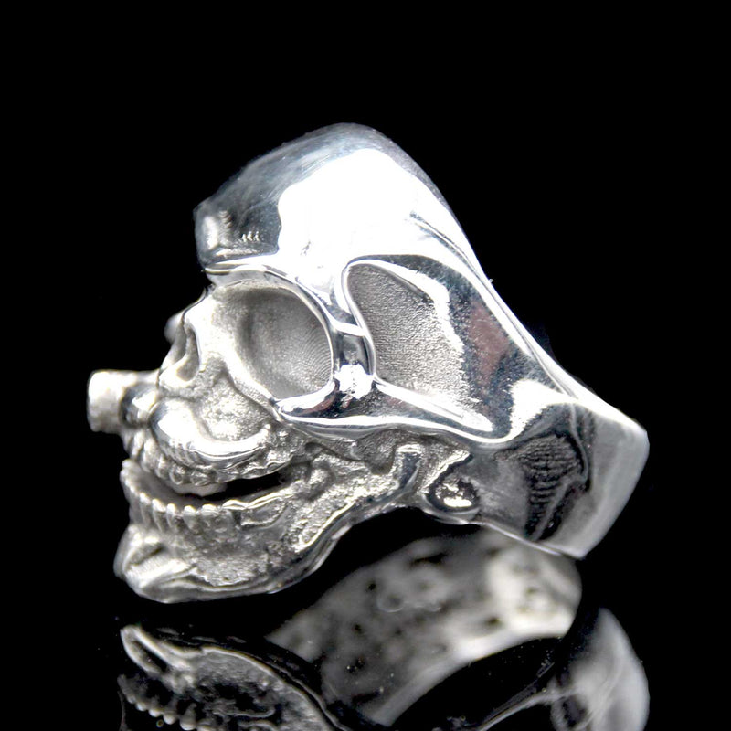 The Cigar Lover Skull Ring silver 3
