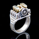 "Flat Six Vintage" L Ring - Two Saints Tactical