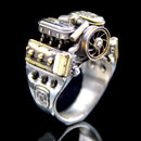 "Flat Six Vintage" XL Ring - Two Saints Tactical