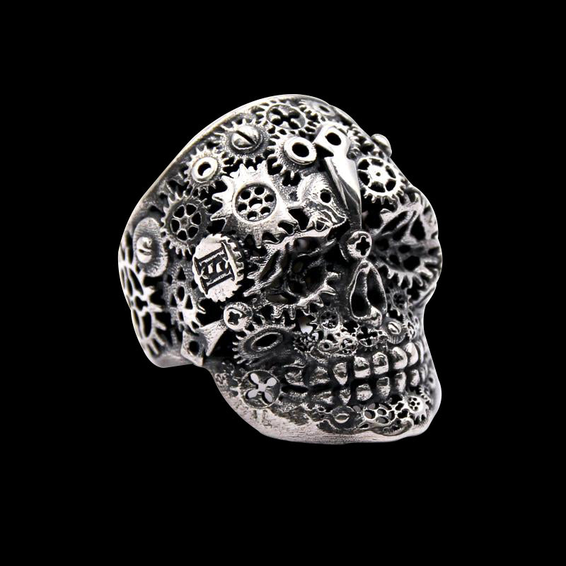 "The Gear 1" Skull Ring - Two Saints Tactical