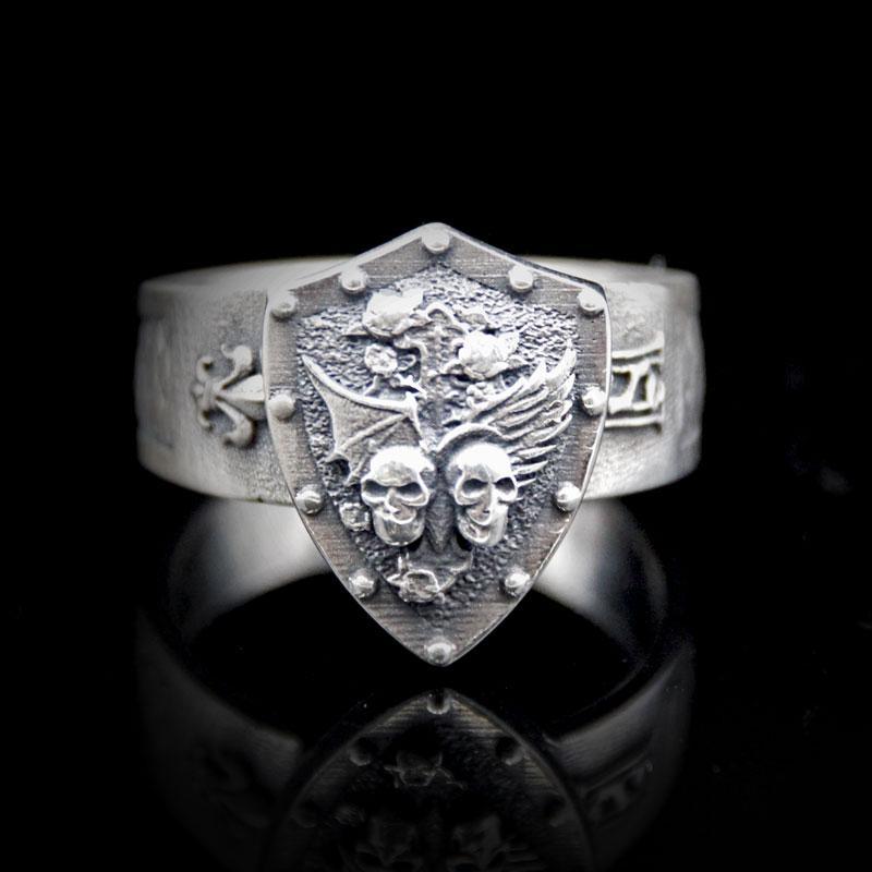 "Heaven & Hell" Signet Ring - Two Saints Tactical