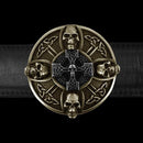 "Skull Celtic Cross" Belt Buckle - Two Saints Tactical