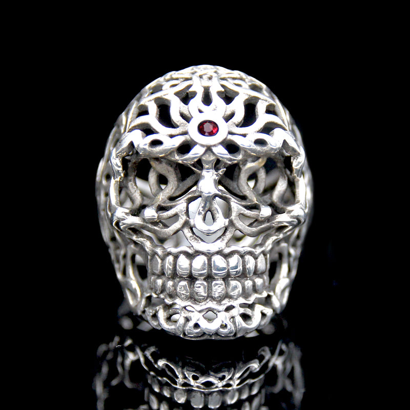 The Celt Skull Ring 3 silver