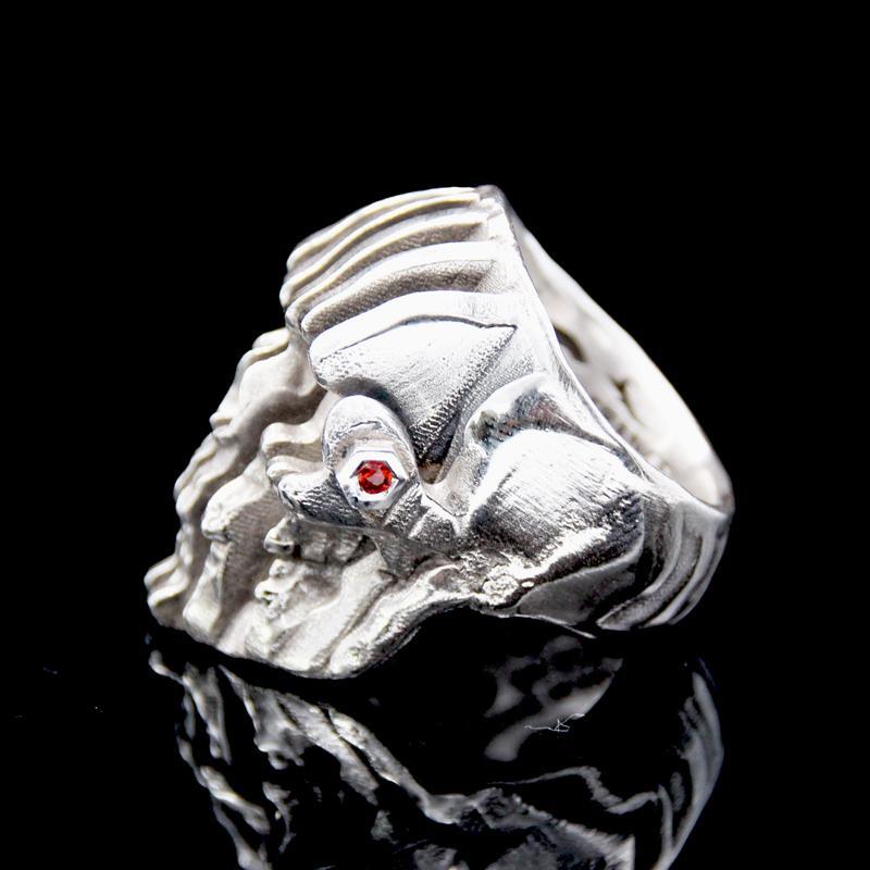 The Doppler Skull Ring silver 5