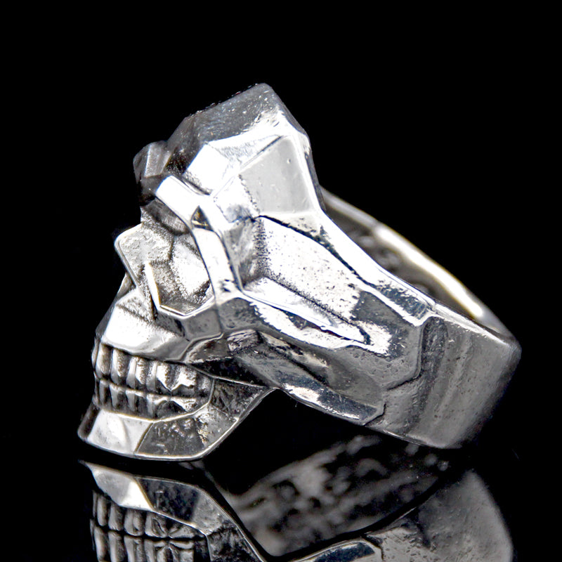 The Edge Skull Ring silver 3