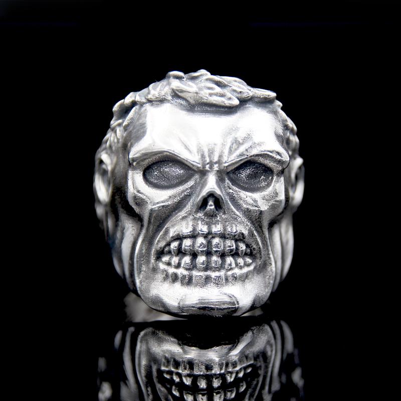 The Skhulk Skull Ring silver 2