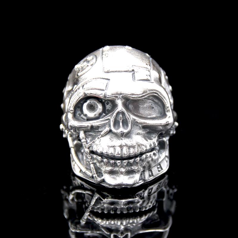 The T-Skull skull Ring silver 2