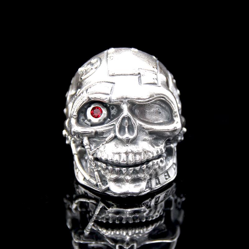 The T-Skull skull Ring silver 3
