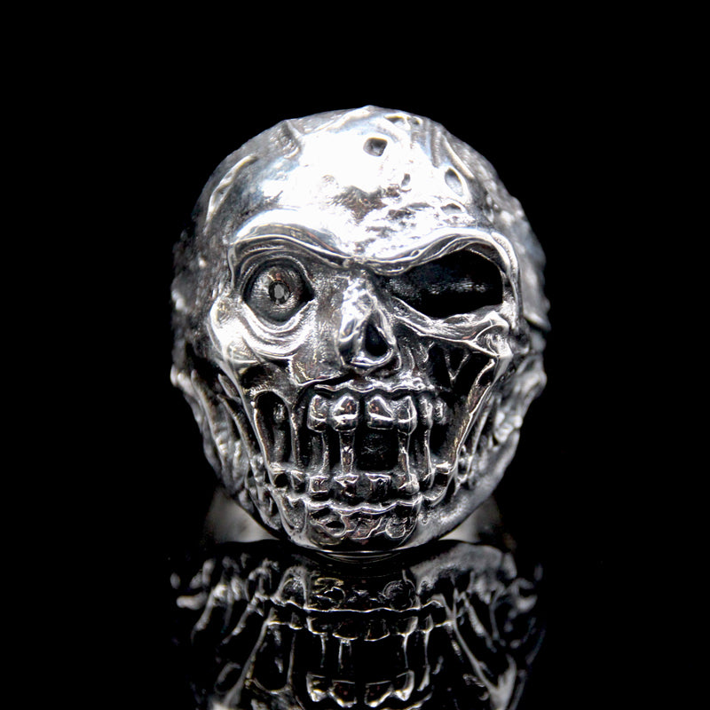 The Zombie Skull Ring silver 3